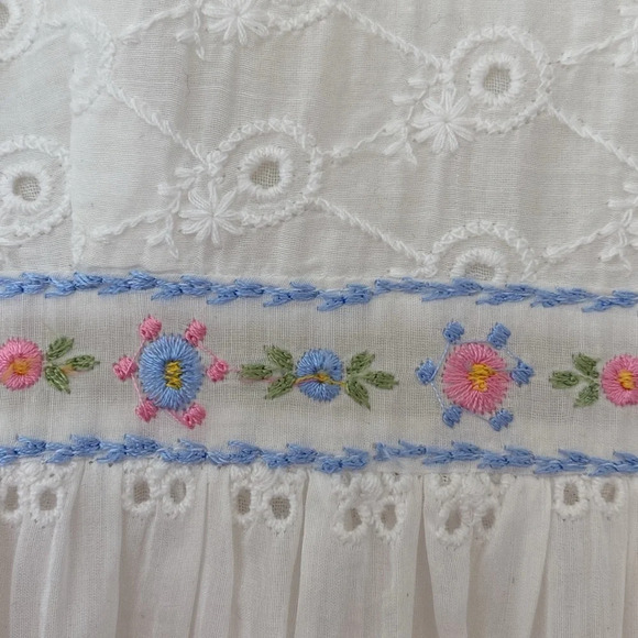 LoveShackFancy Jullian Dress White Eyelet‎ Graduation Bridal Lace Embroidered 4 - Picture 10 of 14